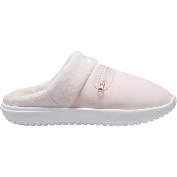 Nike Women's Beige Burrow FJ6041-600 SE Fur Slip-On Casual Slippers Size 9 - Picture 1 of 7